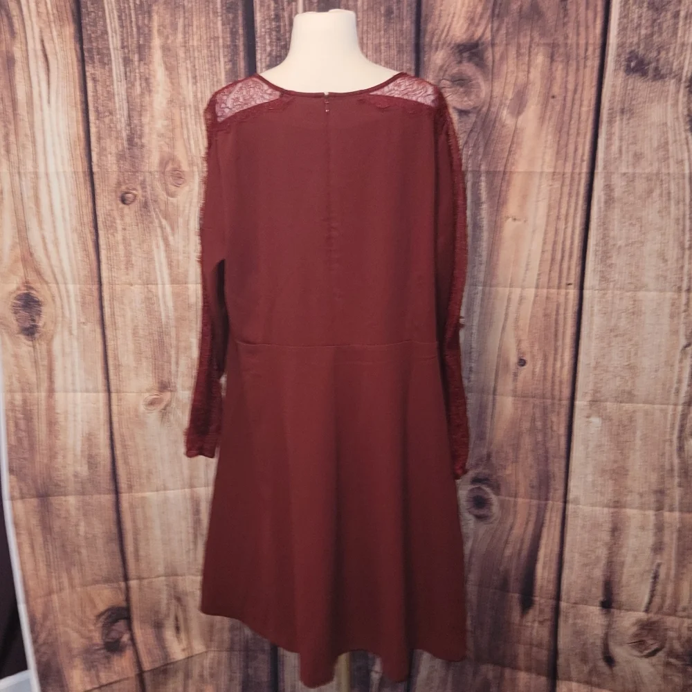NWT Lane Bryant Dress Size 18/20 Red - Picture 5 of 11